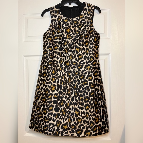 J.Crew Leopard Print Sleeveless Dress Size 2. - Picture 7 of 10